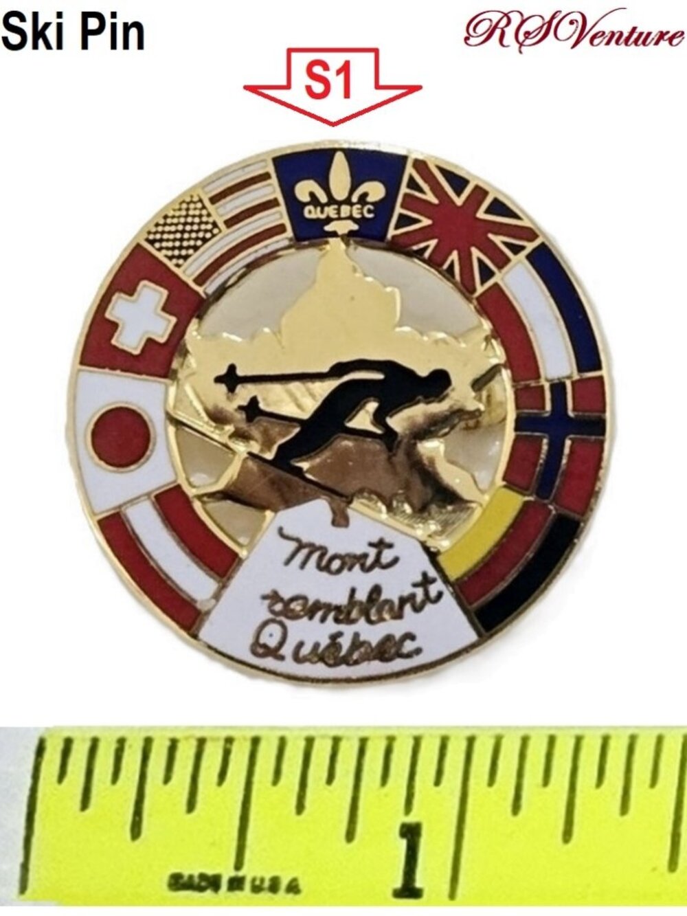 Buy 1 get 1 FREE, New Vintage Mont Tremblant Ski Pin